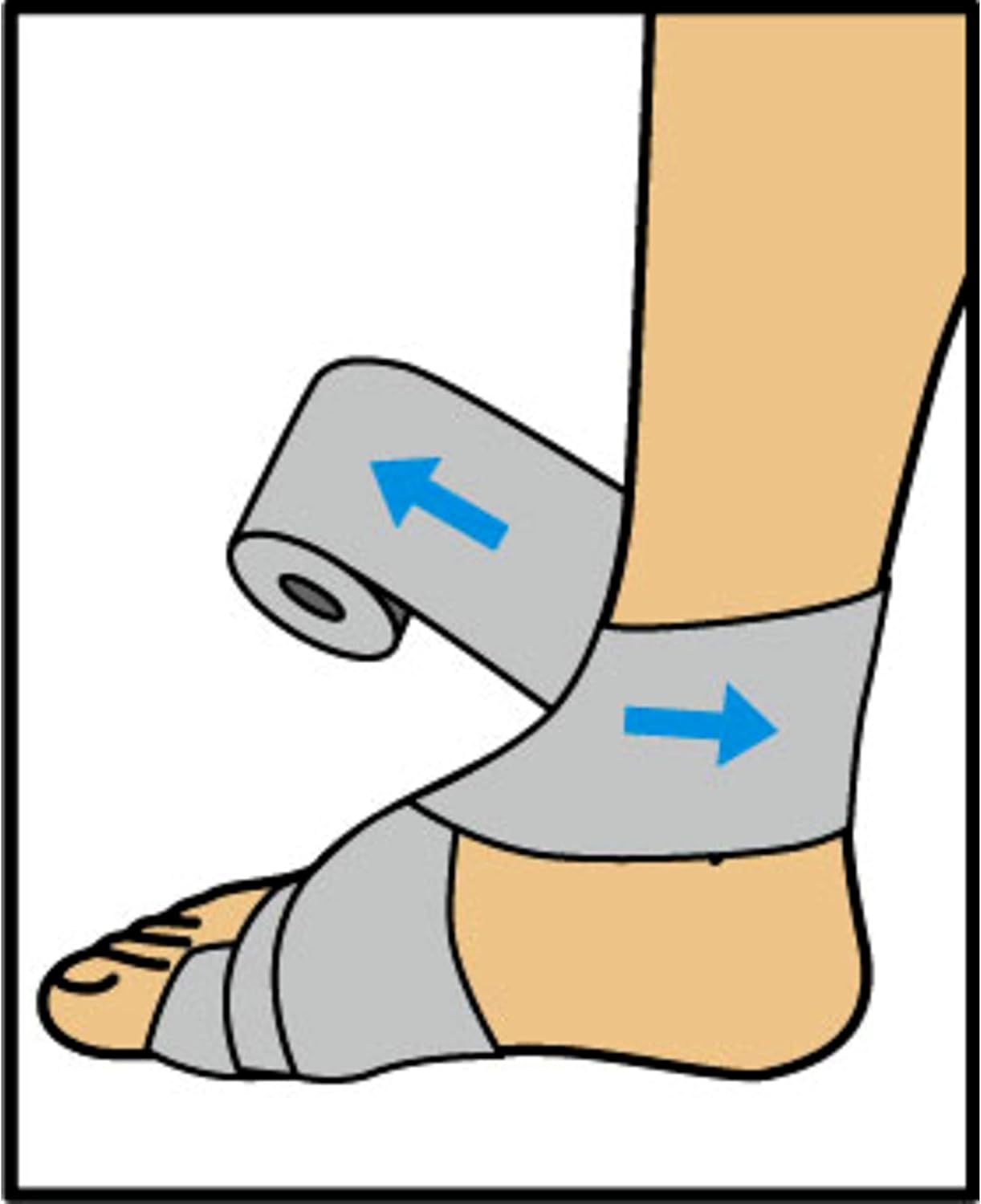 Brand 2 Inch Elastic Bandage with Clips Beige 2 in X 51.2 in Great for Elbow Ankle Knee & More Comfortable Design for Prolonged Wear Easy-To-Use Wrap Design (207310)