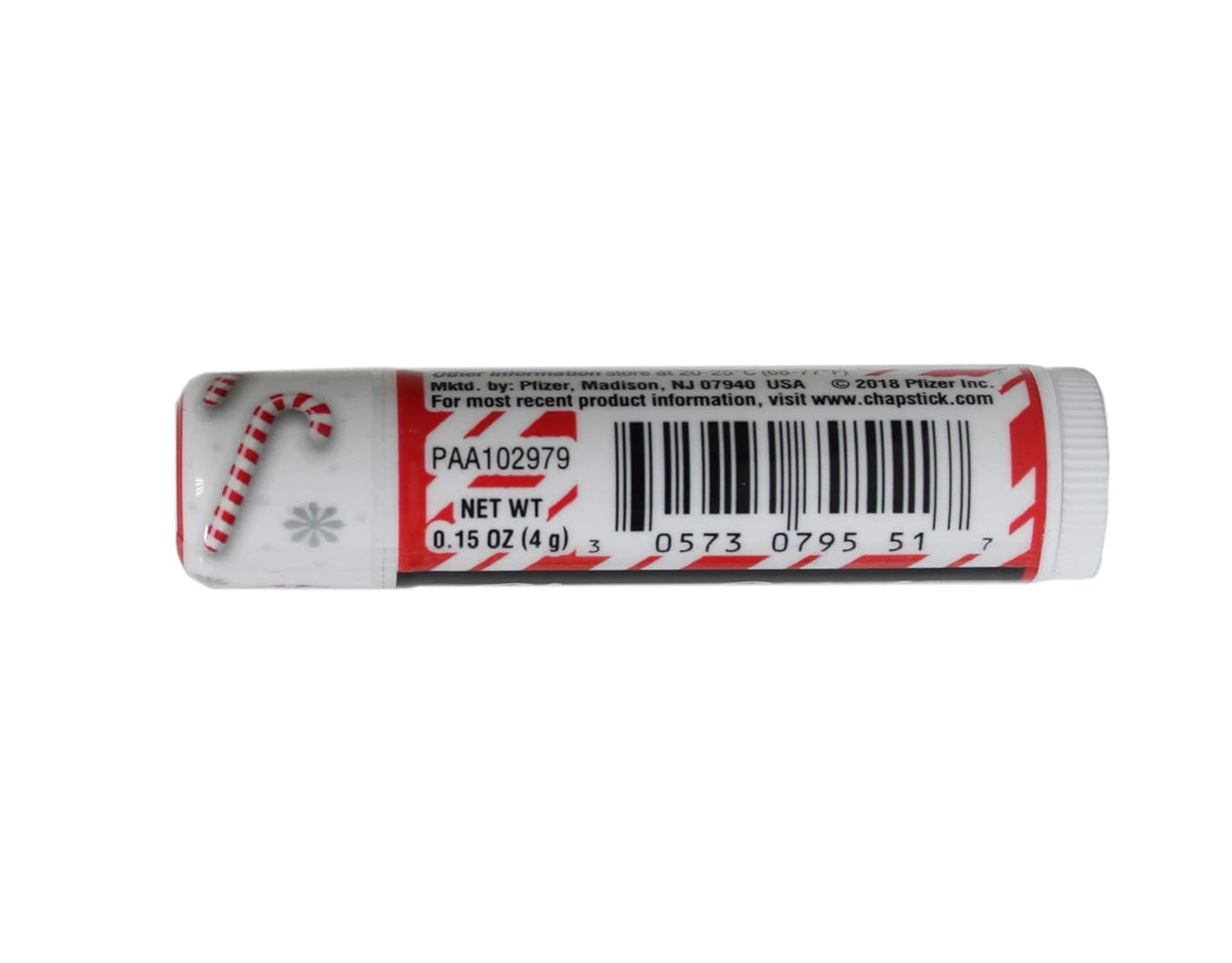 Candy Cane  Lip Balm, 6 Pieces