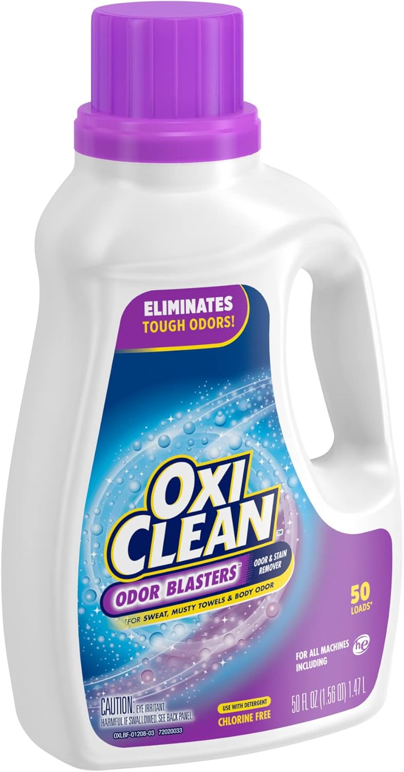 Odor Blasters Odor and Stain Remover Laundry Booster Liquid, 50 Fl Oz