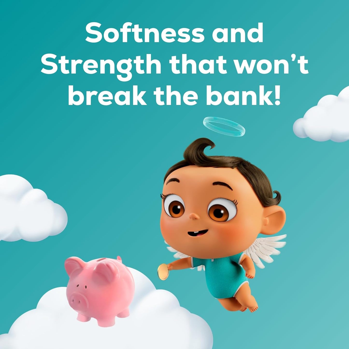 Toilet Paper, 4 Mega Rolls = 16 Regular Rolls, Soft and Strong Toilet Tissue