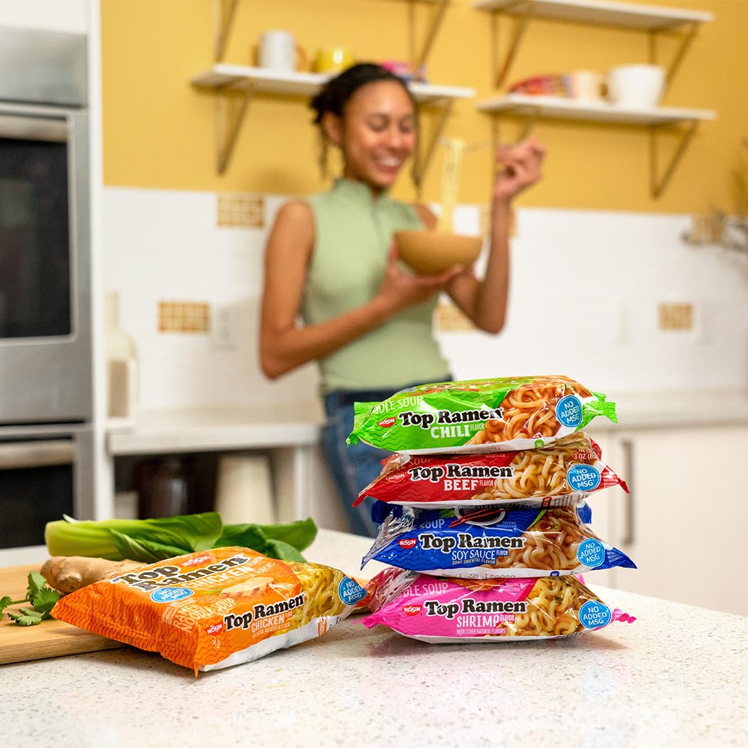 Top Ramen Noodle Soup, Chicken, 3 Ounce (Pack of 24)