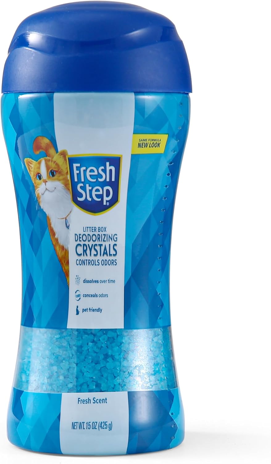 Cat Litter Crystals in Fresh Scent | Cat Litter Box Deodorizer | Combats Cat Odors and Neutralizes Smells to Keep Your Home Clean, 15 Ounces