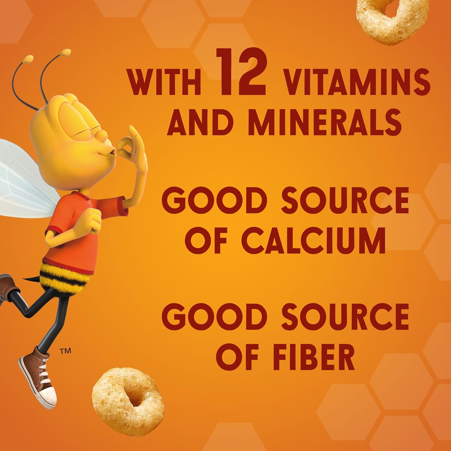 Honey Nut , Heart Healthy Gluten Free Breakfast Cereal with Whole Grain Oats, Large Size, 15.4 Oz