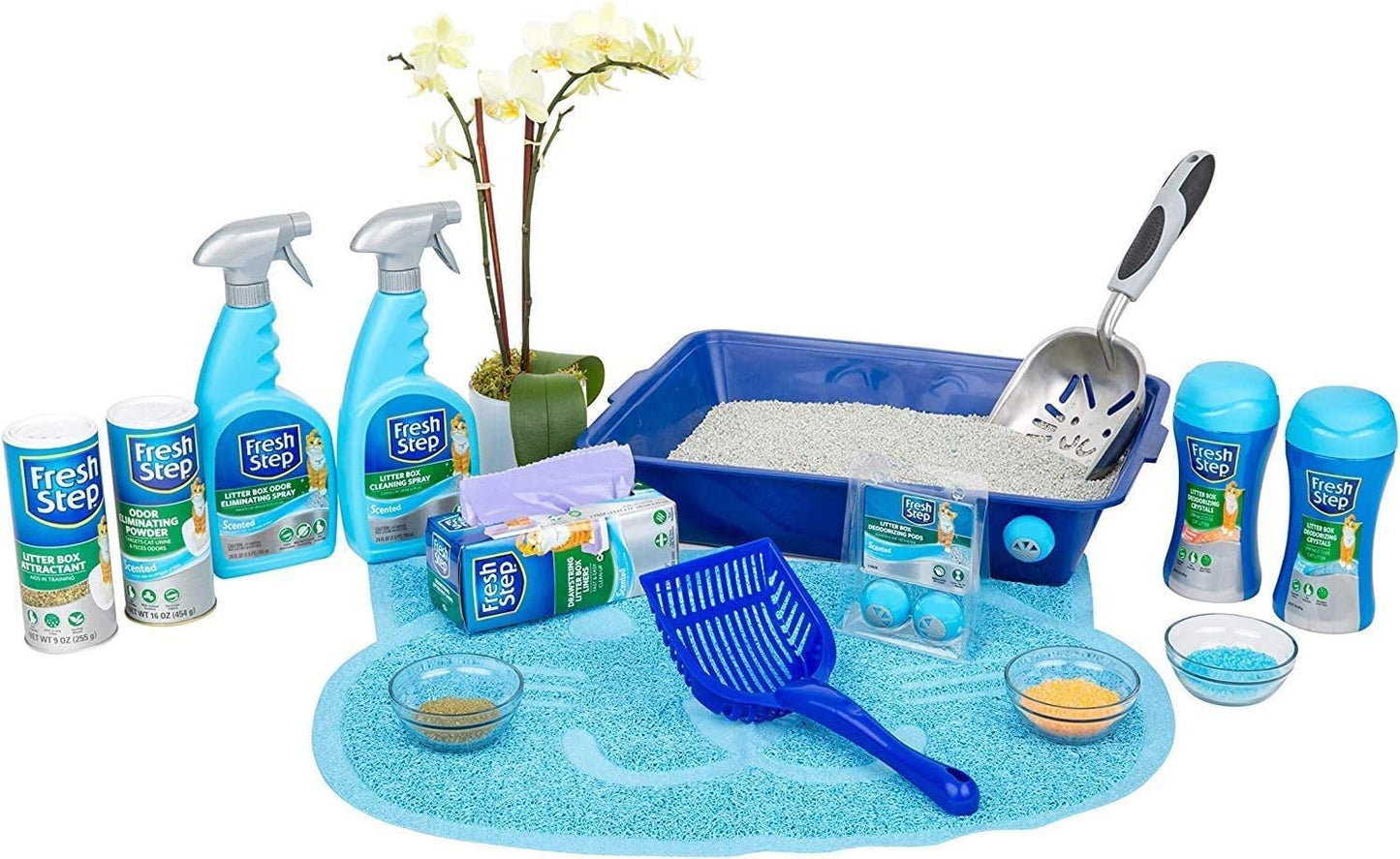 Cat Litter Crystals in Fresh Scent | Cat Litter Box Deodorizer | Combats Cat Odors and Neutralizes Smells to Keep Your Home Clean, 15 Ounces