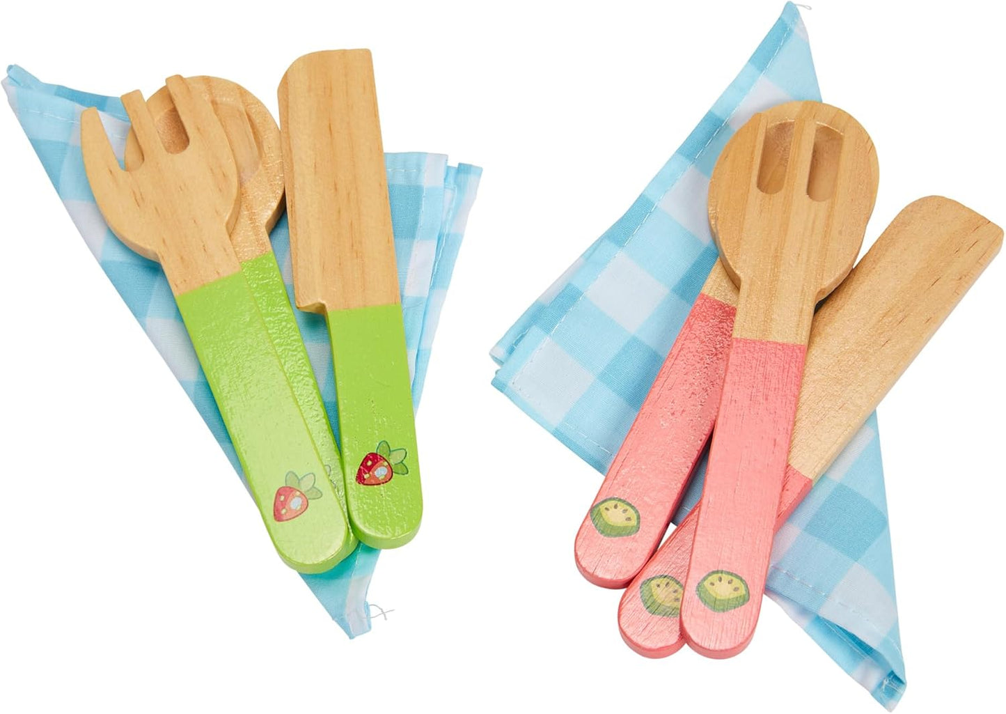 – Picnic Basket Set – 30 Piece Wooden Roleplay Toy with Carry Case, Cutlery & Pretend Food Accessories for Kids – Fsc-Certified Material – Fun Imaginative Kit for 3 Years and Up