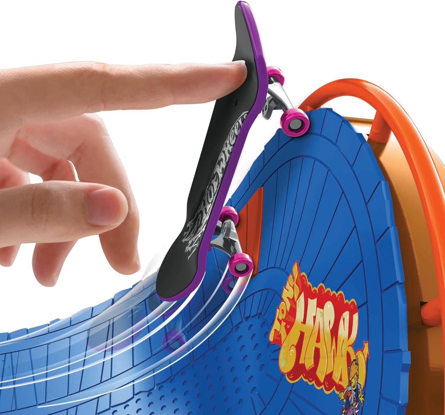 Skate Amusement Park Skate Set with 1 Exclusive Tony Hawk Fingerboard, 1 Pair of Removable Skate Shoes, Kid-Activated Sounds