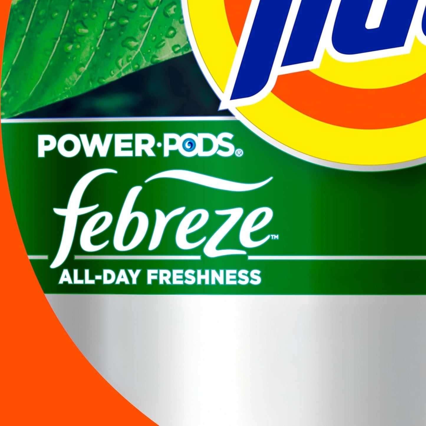 Power Pods Laundry Detergent Pacs with Febreze Freshness with Odor Eliminators, Botanical Rain Scent, 45 Count