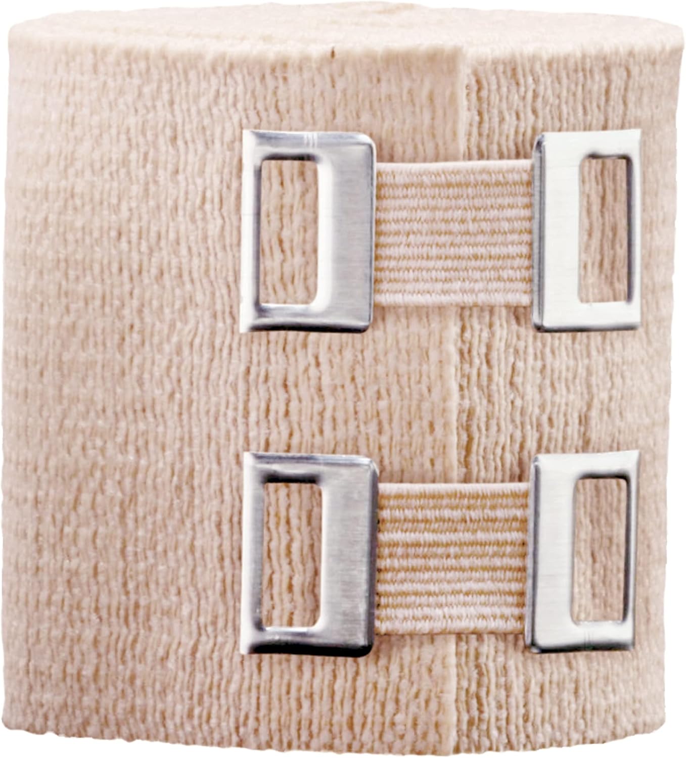 Brand 2 Inch Elastic Bandage with Clips Beige 2 in X 51.2 in Great for Elbow Ankle Knee & More Comfortable Design for Prolonged Wear Easy-To-Use Wrap Design (207310)
