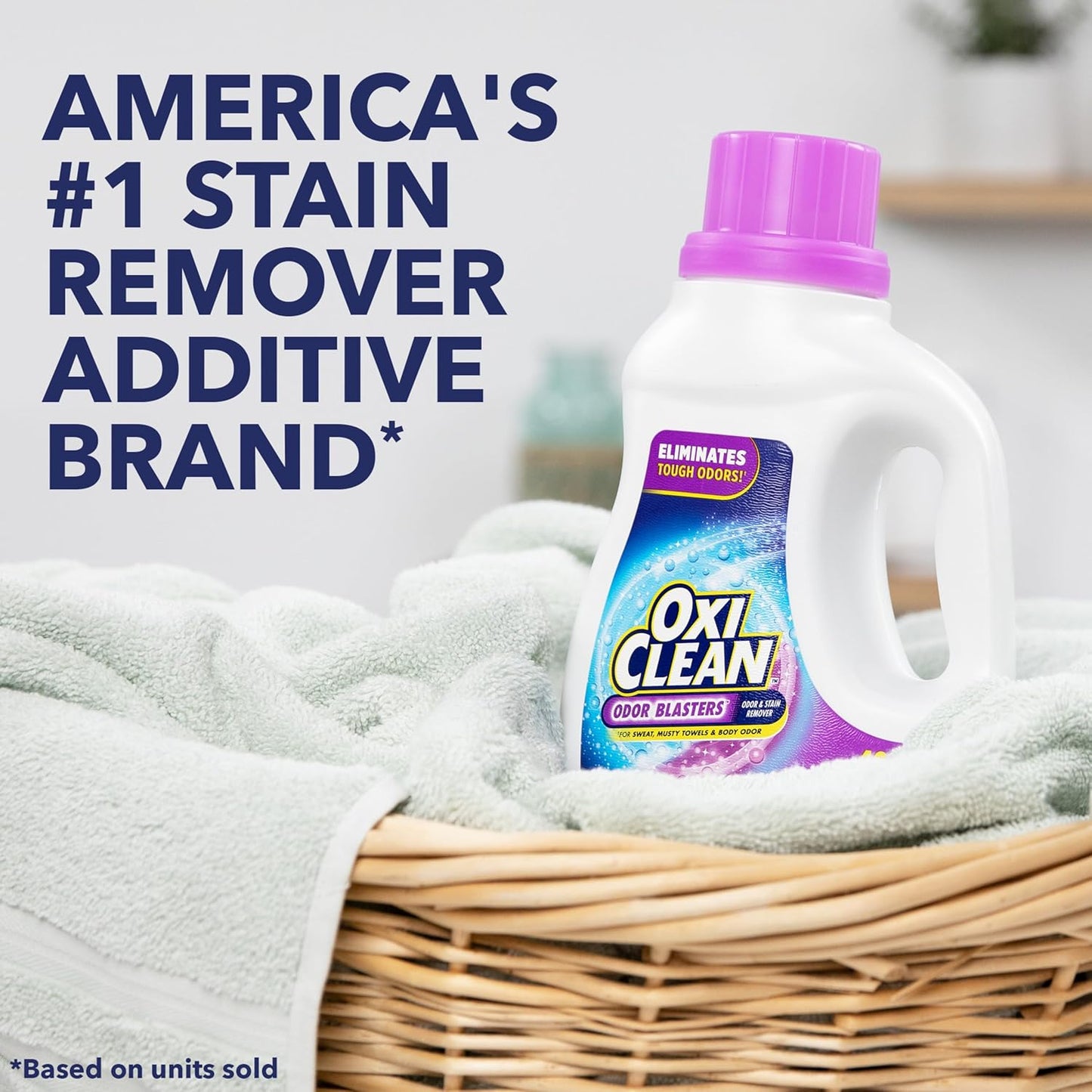 Odor Blasters Odor and Stain Remover Laundry Booster Liquid, 50 Fl Oz