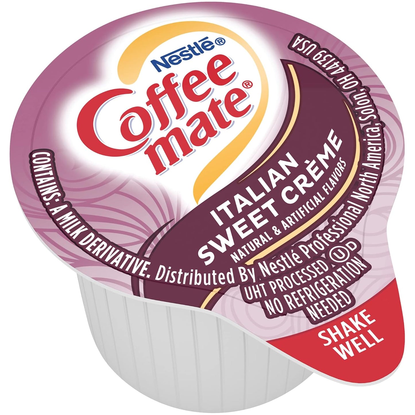 Coffee-Mate 84652 Liquid Coffee Creamer, Italian Sweet Creme, 0.375 Oz Cups (Box of 50)