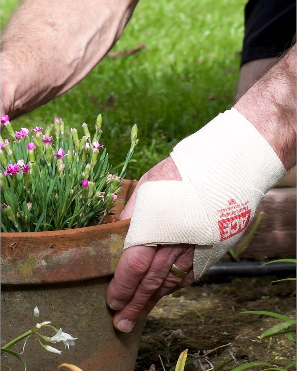 Brand 2 Inch Elastic Bandage with Clips Beige 2 in X 51.2 in Great for Elbow Ankle Knee & More Comfortable Design for Prolonged Wear Easy-To-Use Wrap Design (207310)