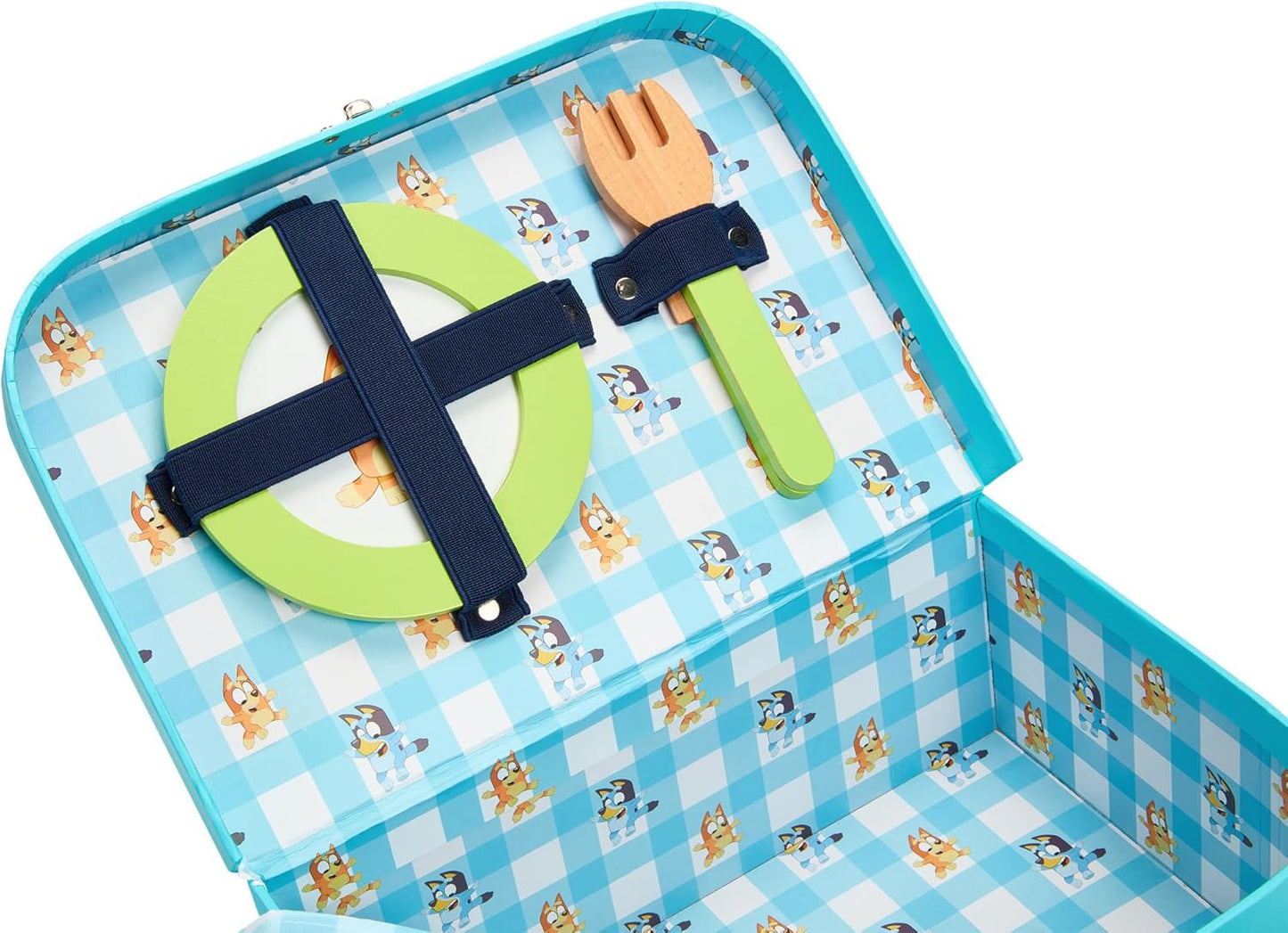 – Picnic Basket Set – 30 Piece Wooden Roleplay Toy with Carry Case, Cutlery & Pretend Food Accessories for Kids – Fsc-Certified Material – Fun Imaginative Kit for 3 Years and Up