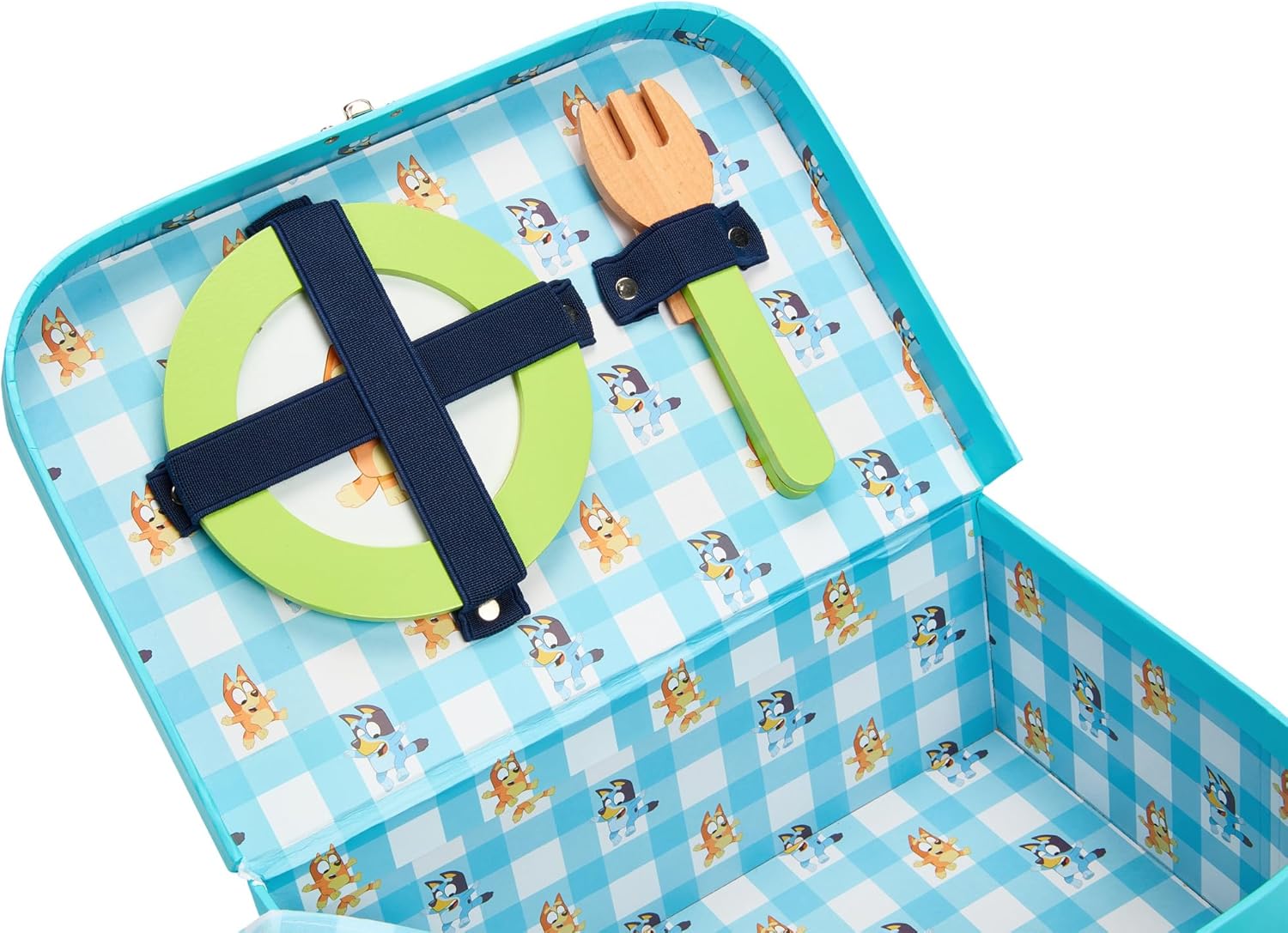 – Picnic Basket Set – 30 Piece Wooden Roleplay Toy with Carry Case, Cutlery & Pretend Food Accessories for Kids – Fsc-Certified Material – Fun Imaginative Kit for 3 Years and Up