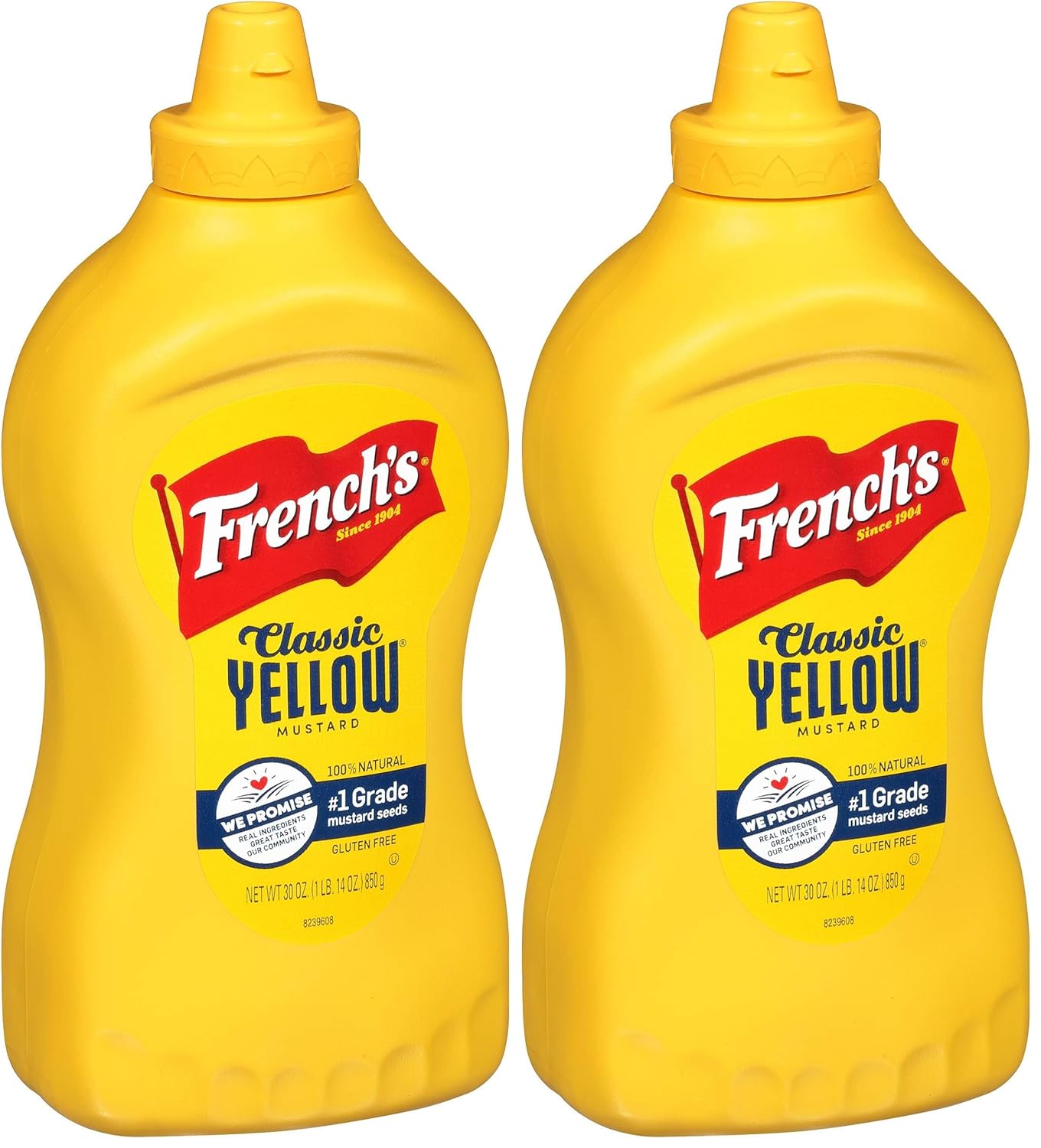 Classic Yellow Mustard, 30 Oz (Pack of 2)