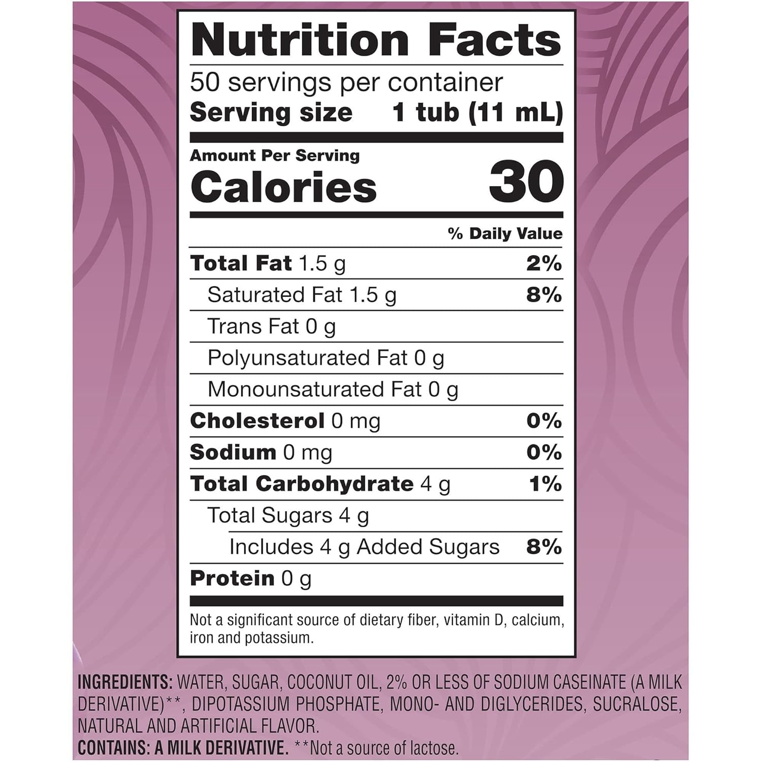 Coffee-Mate 84652 Liquid Coffee Creamer, Italian Sweet Creme, 0.375 Oz Cups (Box of 50)