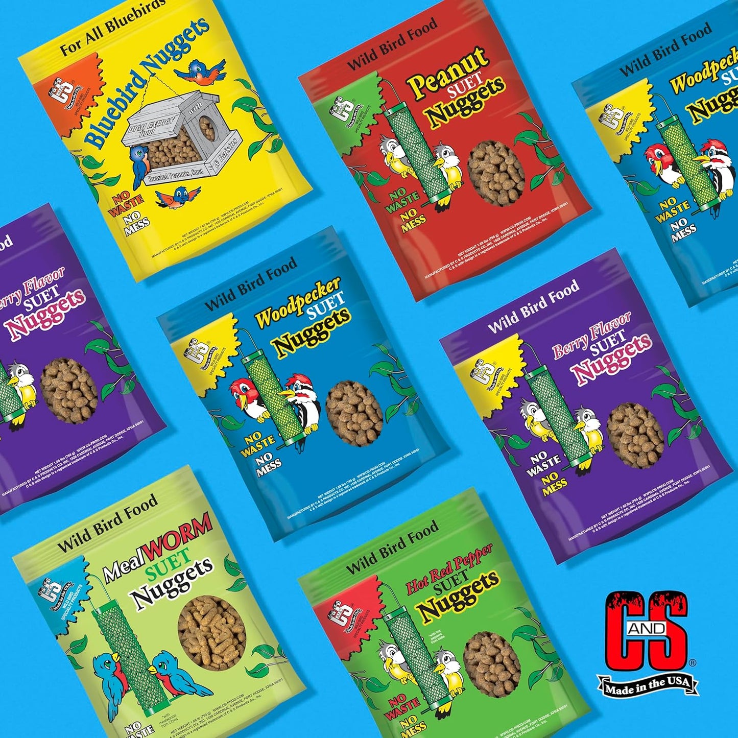 Wild Bird Woodpecker Suet Nuggets Mega Box, 8 Pounds