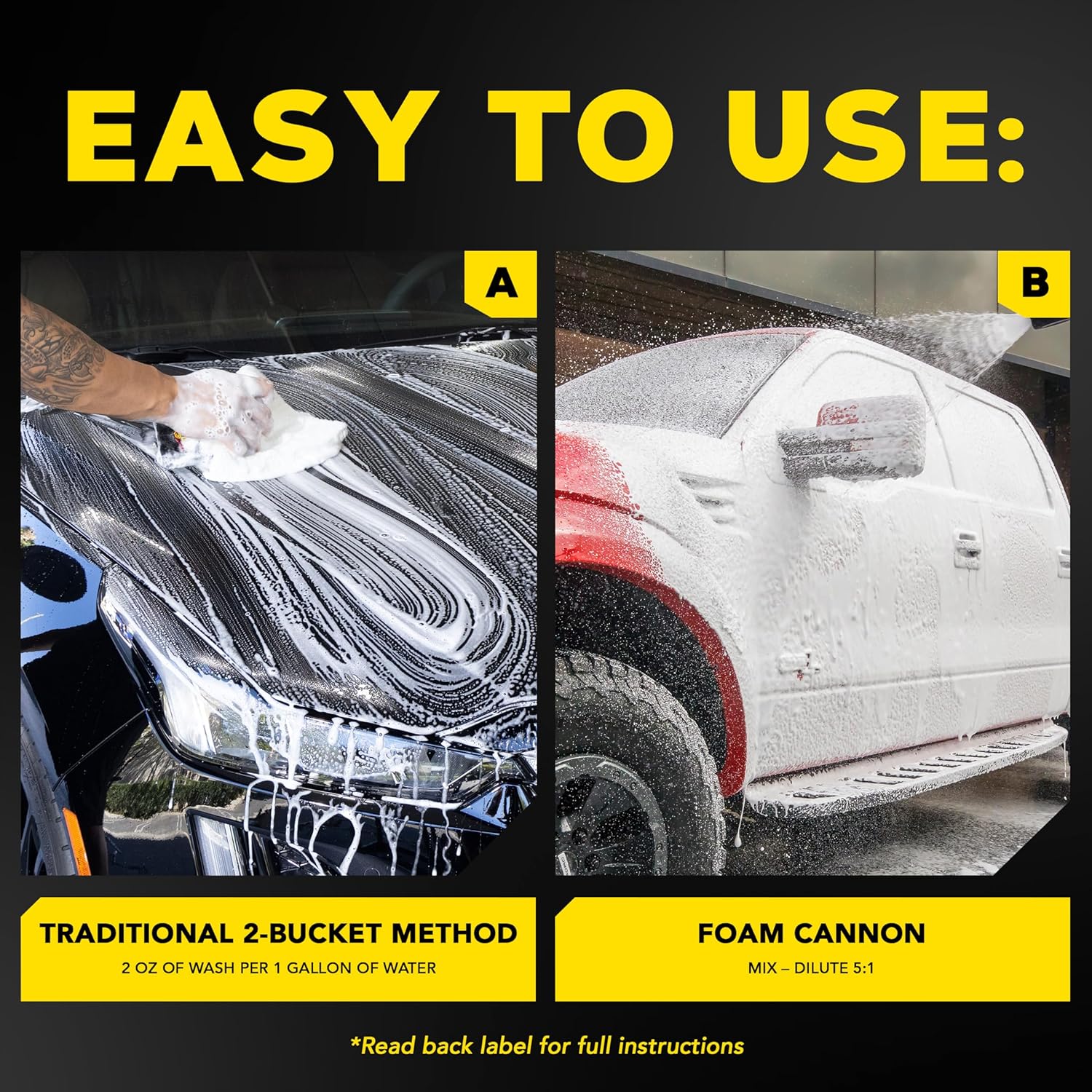 Gold Class Car Wash - Get Professional Results in a Foam Cannon or as a Bucket Wash - Get a Clean and Glossy Finish That'S Safe for All Paint Types - 64 Oz