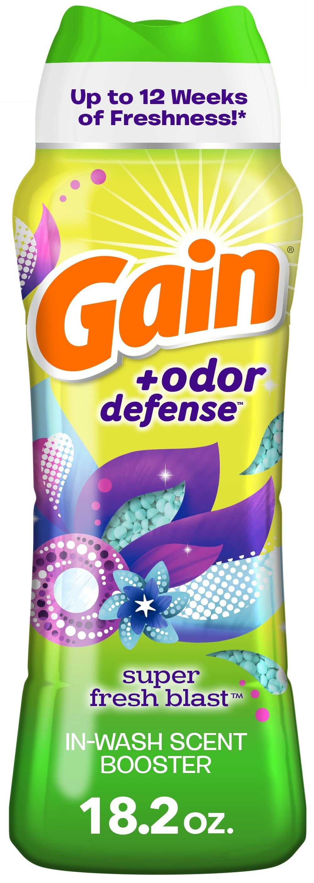 + Odor Defense Laundry Scent Booster Beads, Super Fresh Blast Scent, 18.2 Oz