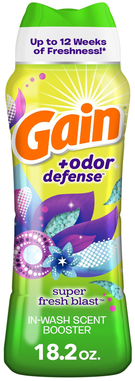 + Odor Defense Laundry Scent Booster Beads, Super Fresh Blast Scent, 18.2 Oz